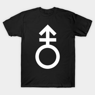 Trans Symbol (white) T-Shirt